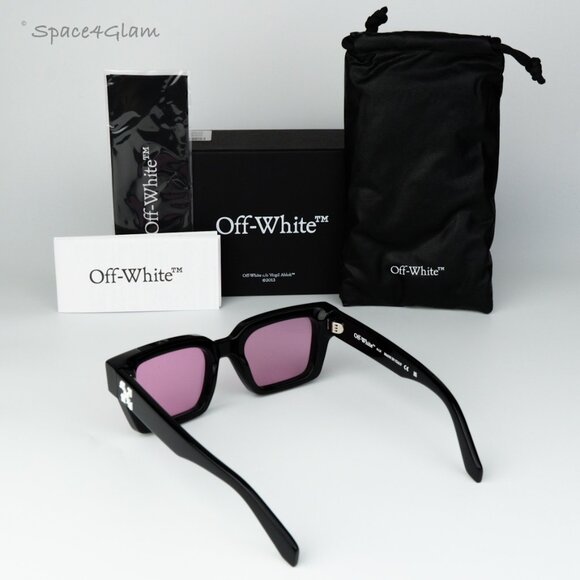Off-White Women Sunglasses Black Pink Square OERI008 VIRGIL 1030 NEW AUTHENTIC main image 5